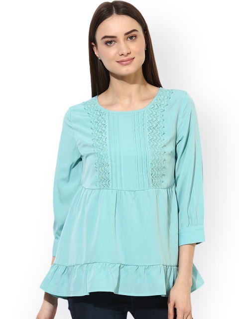 

Heather Hues Blue Solid Tunic