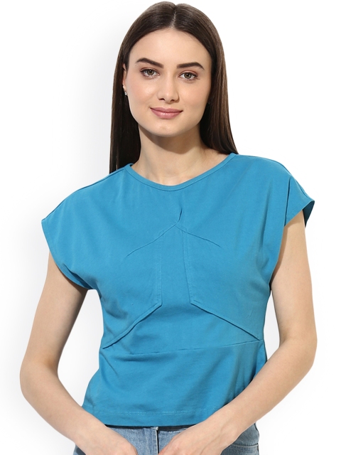 

Heather Hues Women Blue Solid Top