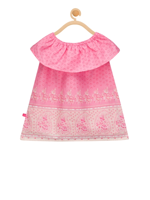 

Budding Bees Girls Pink Printed Top