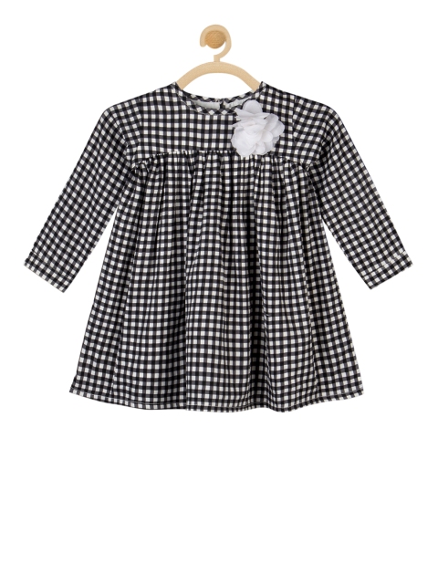 

Budding Bees Girls Black Checked A-Line Top
