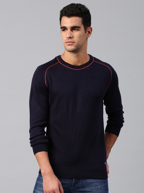 

HRX by Hrithik Roshan Men Navy Blue Athleisure Sweater