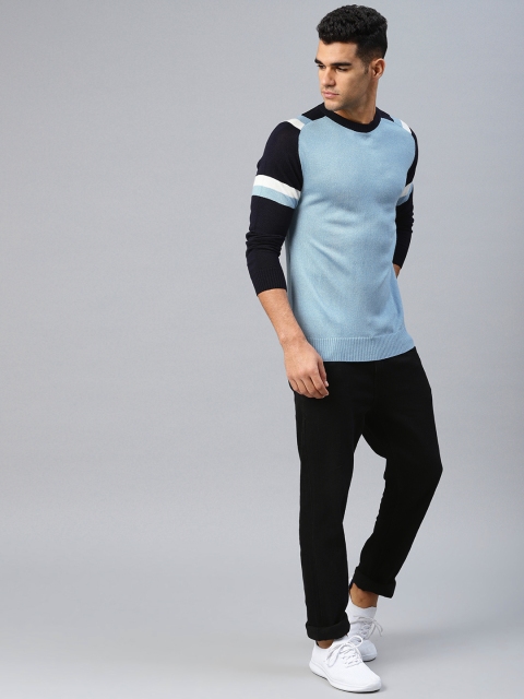 

HRX by Hrithik Roshan Men Blue Solid Athleisure Sweater
