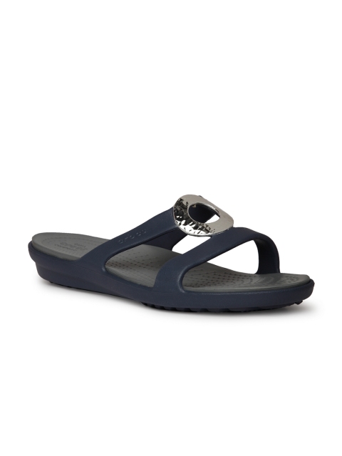 

Crocs Sanrah Women Navy Blue Solid Open Toe Flats