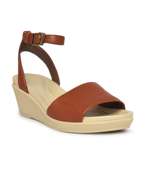 

Crocs Women Brown Solid Sandals