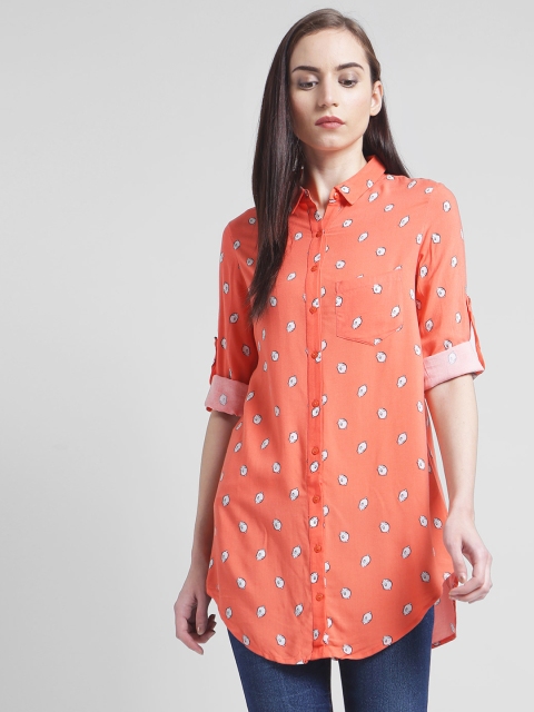 

Zink London Orange Printed Tunic