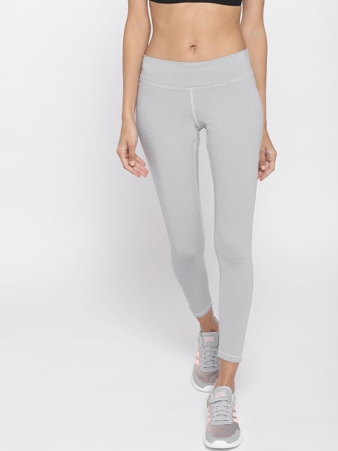 

ADIDAS Women Grey BT RR 7/8 HTH Pinstriped Training Tights