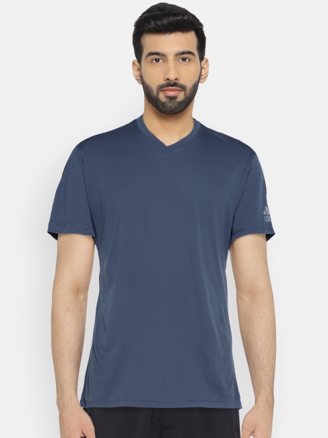 

ADIDAS Men Navy Climachill Tennis T-shirt, Navy blue