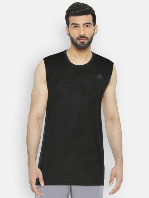 

ADIDAS Men Black Response Sleeveless Running T-shirt