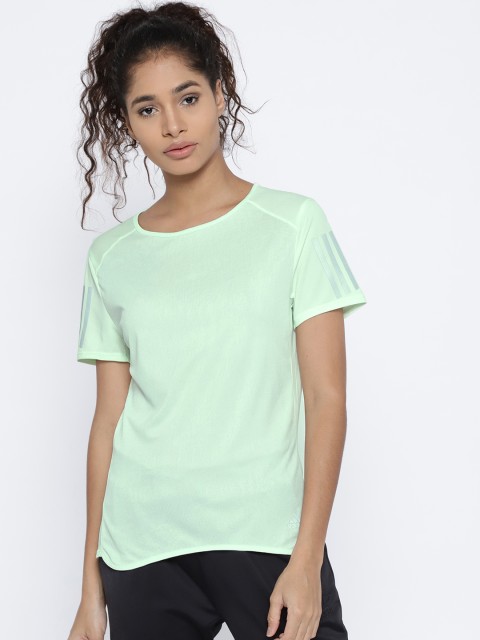 

ADIDAS Women Green RS SS Round Neck T-shirt