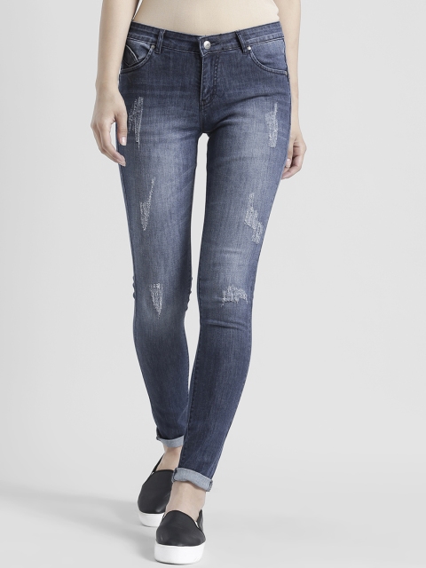 

Devis Women Blue Mid-Rise Distressed Jeans