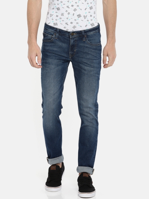 

Lee Men Blue Bruce Skinny Fit Low-Rise Clean Look Stretchable Jeans