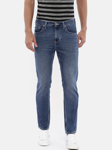 

Lee Men Blue Brandon Slim Fit Mid-Rise Clean Look Jeans