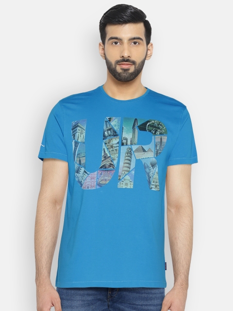

Lee Men Blue Printed Round Neck T-shirt