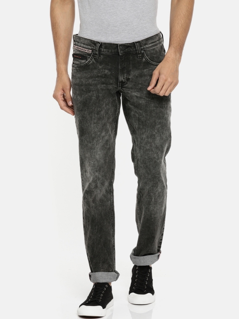 

Lee Men Black Low Bruce Skinny Fit Low-Rise Clean Look Stretchable Jeans