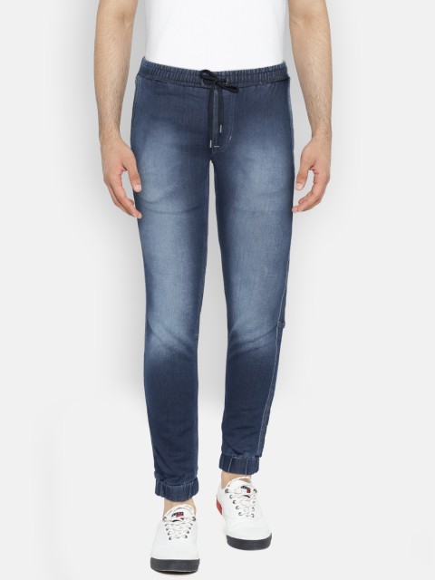 

Lee Men Blue Mid-Rise Clean Look Stretchable Jogger Jeans