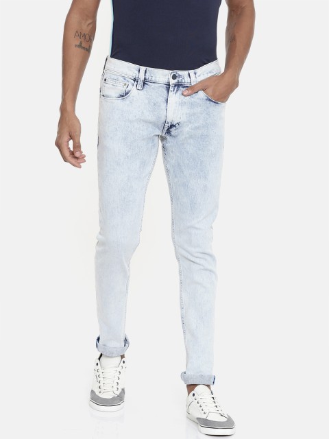 

Lee Men Blue Luke Skinny Fit Mid-Rise Clean Look Stretchable Jeans