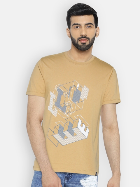 

Lee Men Khaki Printed Round Neck T-shirt
