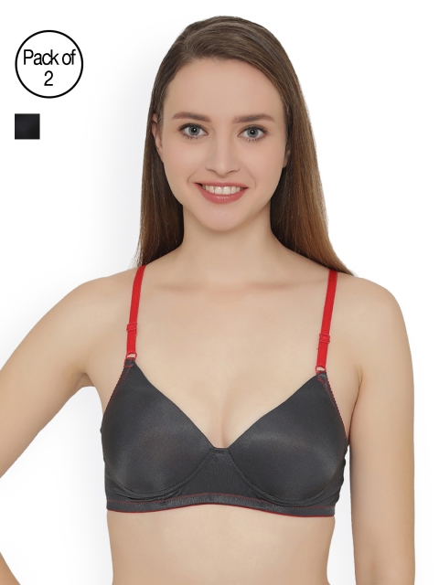 

Clovia Pack Of 2 Bra, Grey