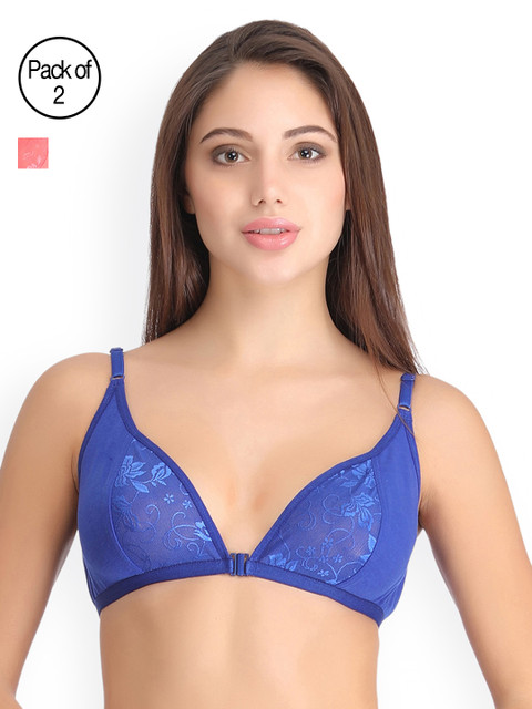 

Clovia Pack Of 2 Bra, Blue