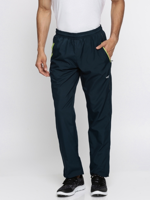 

Wildcraft Men Navy Solid T Pro Track Pants, Navy blue