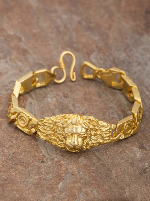 

Dare by Voylla Gold-Toned Brass Gold-Plated Handcrafted Link Bracelet