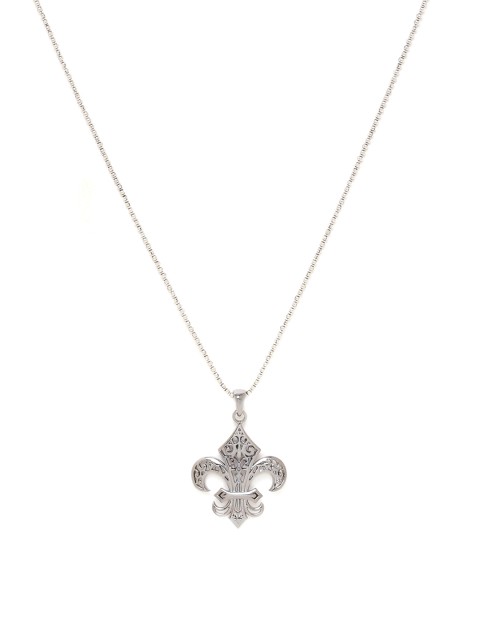 

Dare by Voylla Men Silver-Toned Pendant With Chain