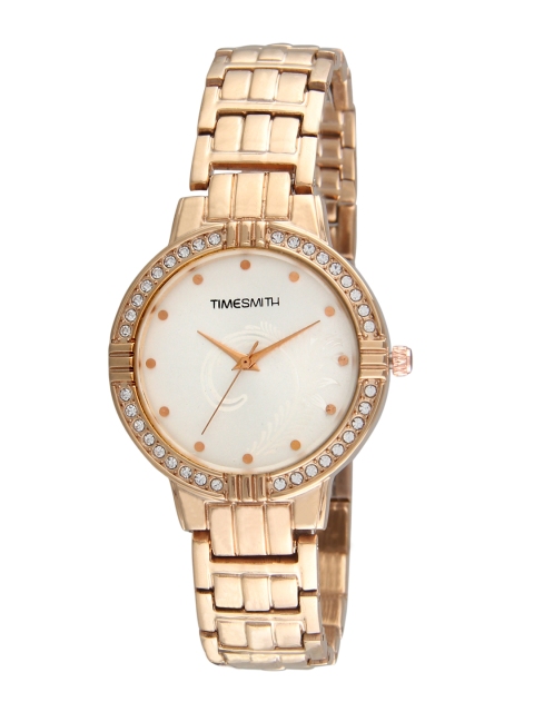 

TIMESMITH Women White Analogue Watch TSM-157, Gold