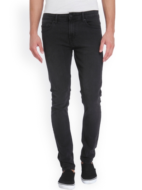 

ONLY & SONS Men Black Mid-Rise Clean Look Stretchable Jeans