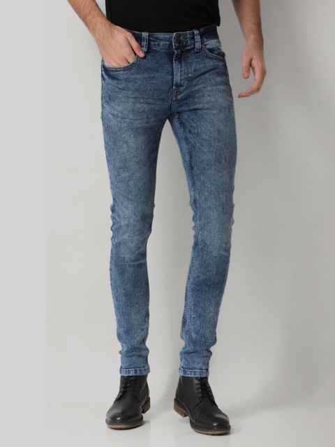 

ONLY & SONS Men Blue Slim Fit Mid-Rise Clean Look Stretchable Jeans