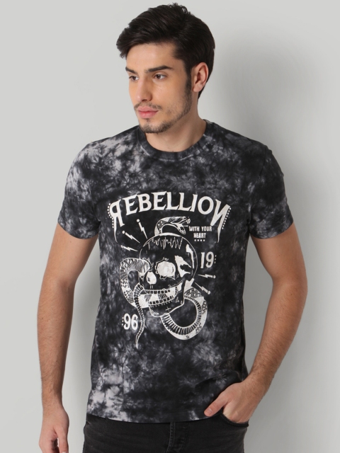 

ONLY & SONS Men Grey Printed T-shirt