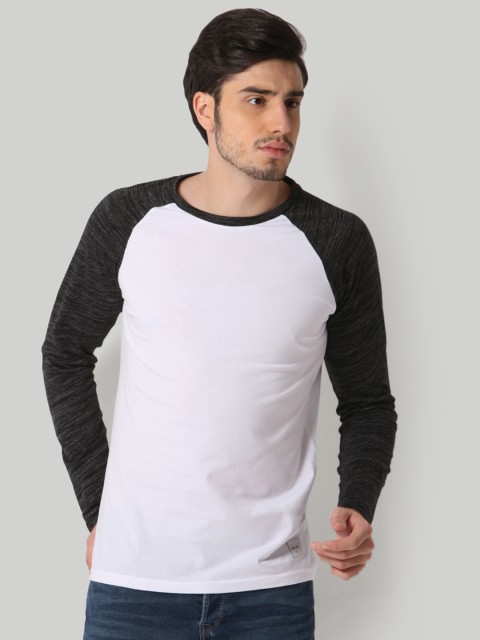 

ONLY & SONS Men White Solid Round Neck T-shirt
