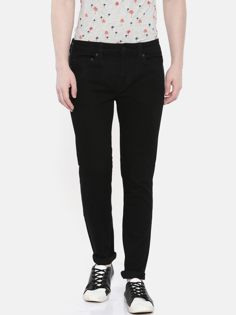 

ONLY & SONS Men Black Skinny Fit Mid-Rise Clean Look Stretchable Jeans