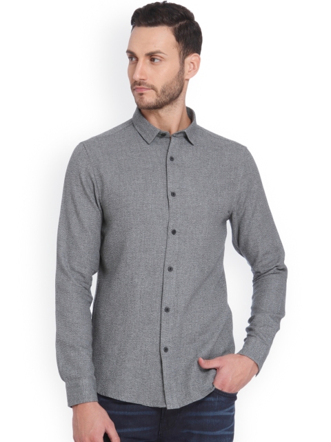 

ONLY & SONS Men Grey Regular Fit Solid Casual Shirt