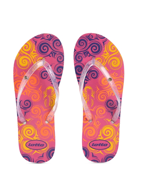 

Lotto Women Transparent Printed Thong Flip-Flops