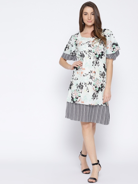 

Noi Women Off-White Printed A-Line Dress