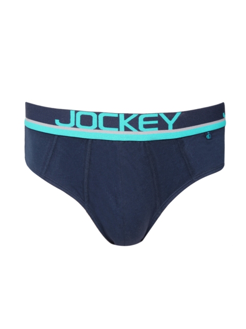 

Jockey Men Navy Blue Solid Briefs FP01-0105