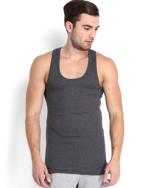 

Jockey 24 x 7 Men Charcoal Grey Sleeveless T-shirt