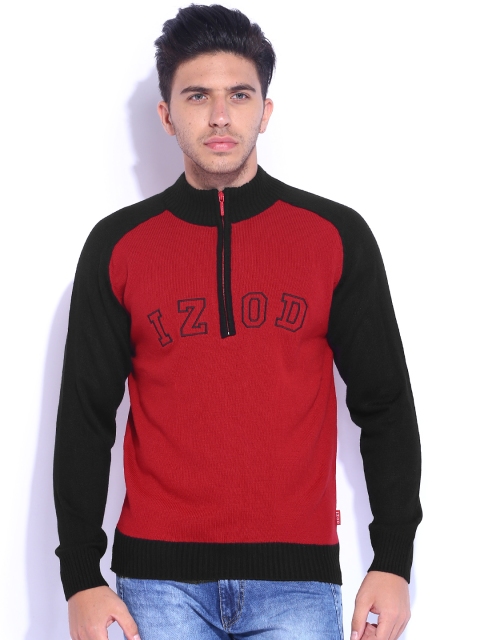 

IZOD Red & Black Sweater