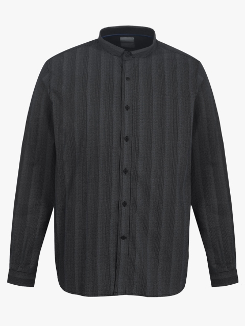 

Louis Philippe Sport Men Charcoal Grey Slim Fit Striped Casual Shirt