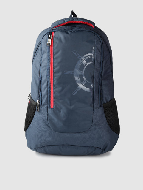 

Tommy Hilfiger Men Navy Bikers Collection Graphic Print Backpack, Navy blue