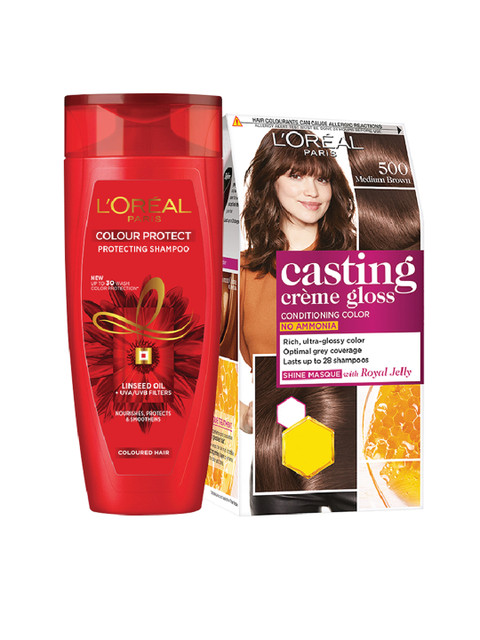 

LOreal Paris Casting Creme Gloss Conditioning Color & Hair Expert Color Protect Shampoo, Brown