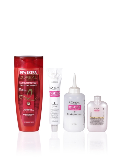 

LOreal Paris Set of Casting Creme Gloss Hair Colour Ebony Black 200 & Shampoo