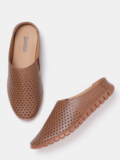 

Roadster Men Brown Comfort Sandals with Cut-Outs