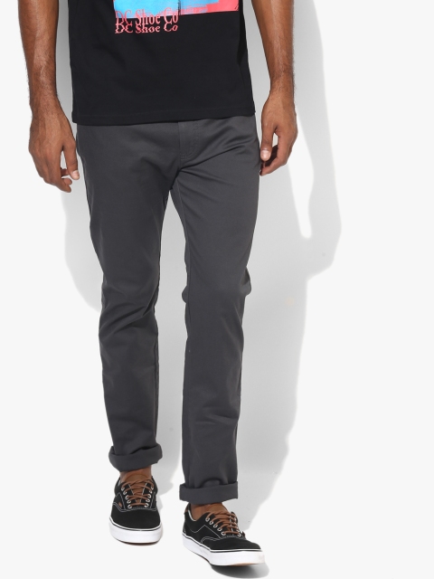 

Calvin Klein Jeans Men Grey Slim Fit Solid Chinos