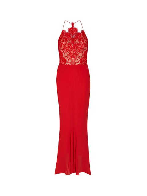 

next Women Red Self Design Maxi Dress