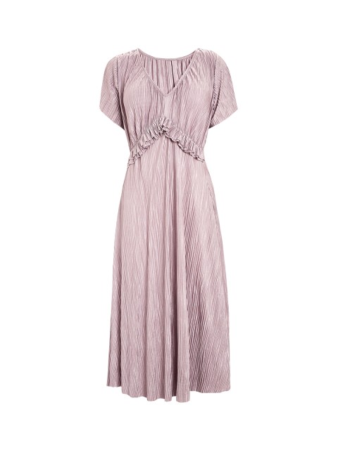 

next Women Pink Self Design Empire Dress