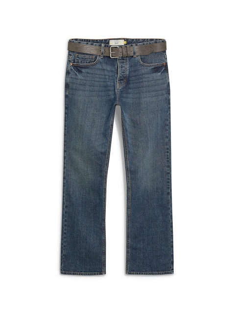 

next Men Blue Slim Fit Mid-Rise Clean Look Stretchable Jeans
