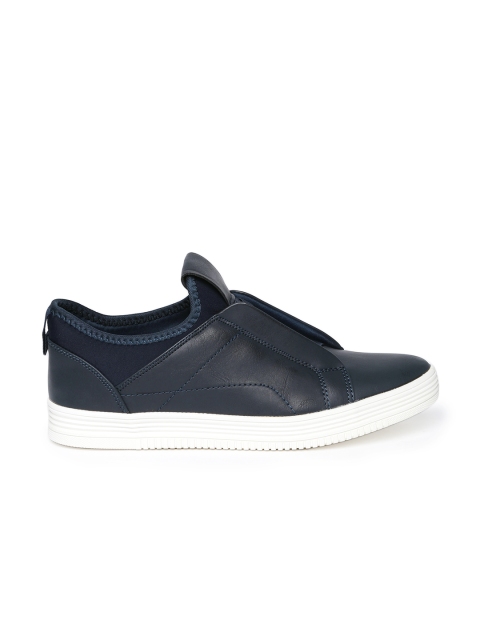 

ether Men Navy Blue Slip-On Sneakers