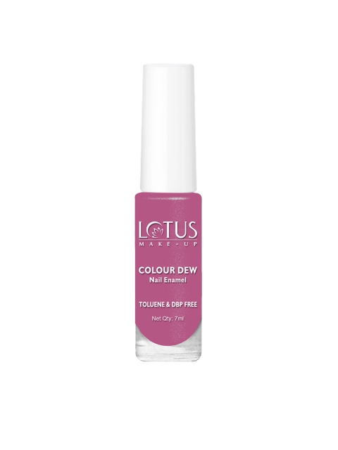 

Lotus Herbals Sustainable Make-Up Colour Dew Nail Enamel - Plum Shine 956 7ml, Pink