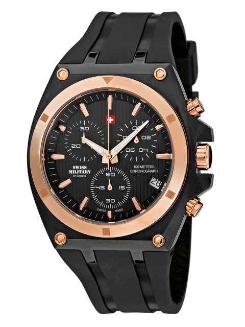 

Swiss Military by Chrono Men Black Analogue Watch SM34021.05